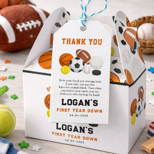 Little Rookie Sports 1. Geburtstag   All-Star-Part Geschenkanhänger