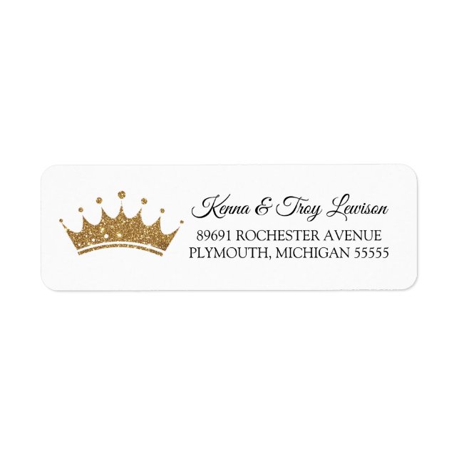 Little Royal Crown Prince or Princess Address (Vorne)