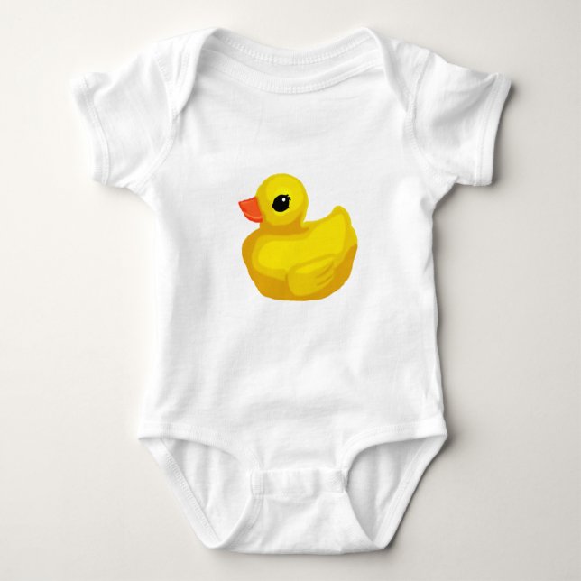 "Little Rubber Ducky" Baby Strampler (Vorderseite)
