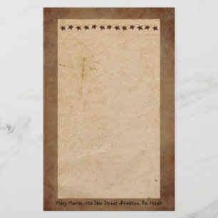 Little Rusty Stars Stationery Briefpapier