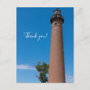 Little Sable Point Light Vielen Dank Postcard Postkarte