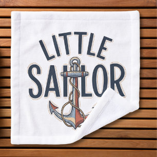 Little Sailor Anchor Nautical Waschlappen