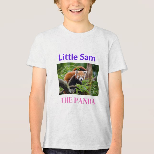 Little Sam the Panda Kids T - Shirt - Minimal & Ad (Vorderseite)