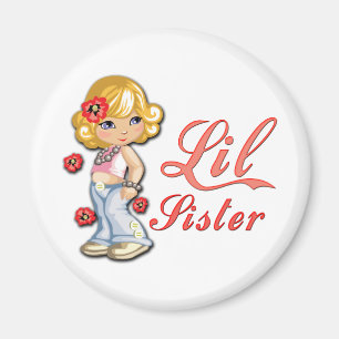 LIttle Schwester und Blume Magnet