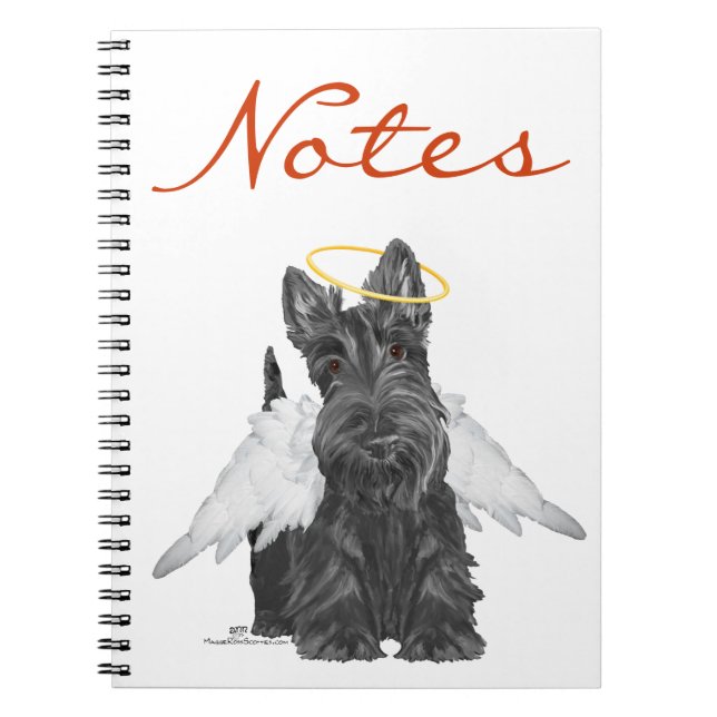 Little Scottie Angel Notizblock (Vorderseite)