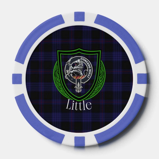 Little Scottish Clan Tartan & Crest Pokerchips (Vorderseite)