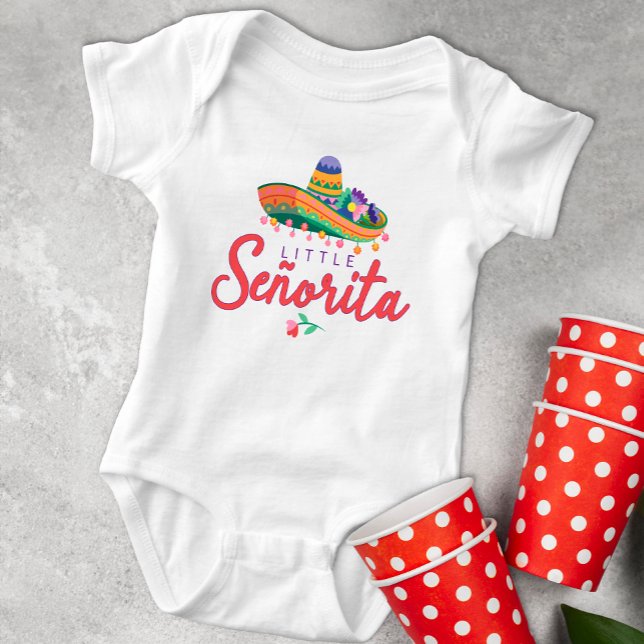 Little Señorita Baby Bodysuit - Fiesta Sombrero me Strampler (Little Senorita Baby Bodysuit )