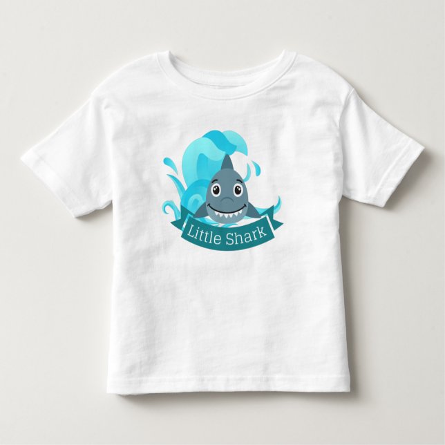Little Shark - Familienoutfit Kleinkind T-shirt (Vorderseite)