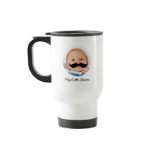 Little Shaver New Dad Mustache Baby Foto Funny