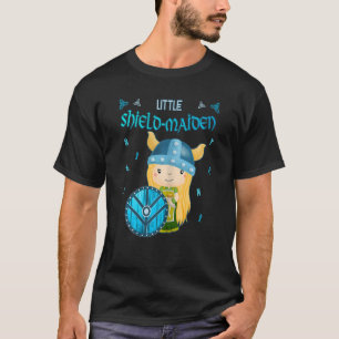 Little Shield-Maiden Lagertha's Shield Girl Norse T-Shirt