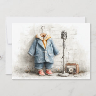 Little Singer 1. Geburtstag Party Einladung