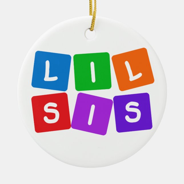 Little Sis-Ornamente Keramik Ornament (Vorne)