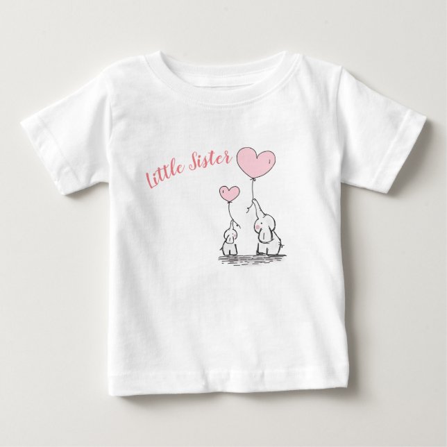 Little Sister Baby Vest T-shirt (Vorderseite)