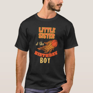 Little Sister Birthday Boy Basketball Thema Matchi T-Shirt