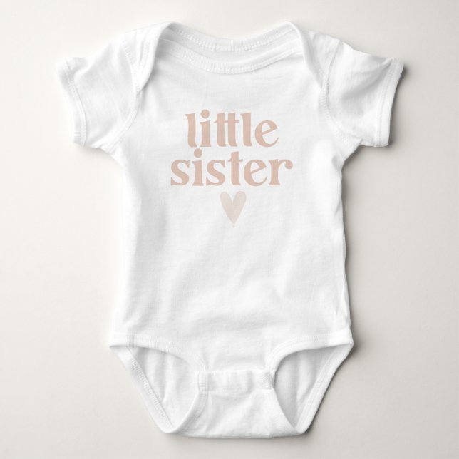 Little Sister Bodysuit Baby Strampler (Vorderseite)