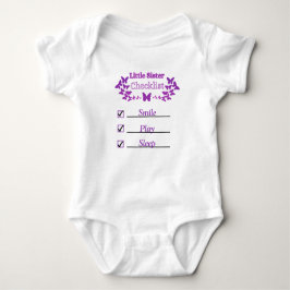 Little Sister Checklist T - Shirt
