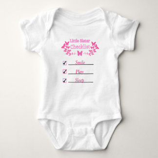 Little Sister Checklist T - Shirt