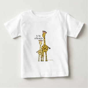 Little Sister Giraffe Baby T-shirt
