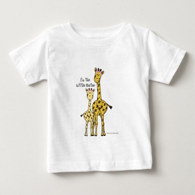 Little Sister Giraffe Baby T-shirt (Vorderseite)