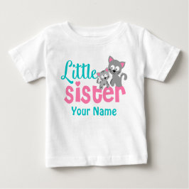 Little Sister Kitty Cat Personalisiertes Shirt