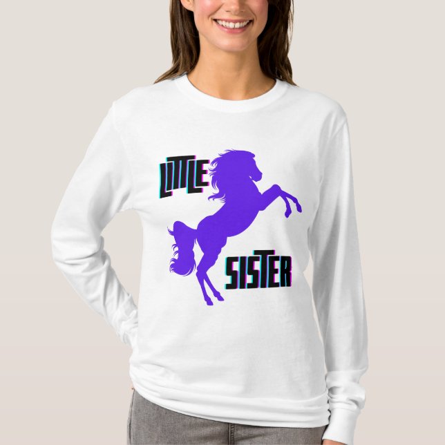 Little Sister Lila Pony T-Shirt (Vorderseite)