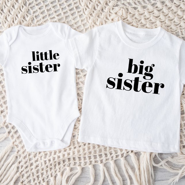 Little Sister | Matching Sibling Family Baby Strampler (Von Creator hochgeladen)