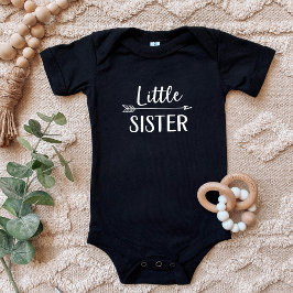 Little Sister | Matching Sibling Family Baby Strampler