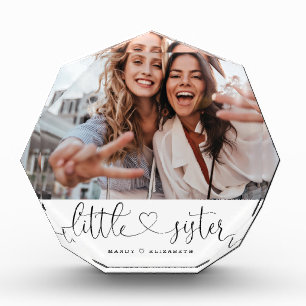 Little Sister Script Sister Gift Foto Keepake