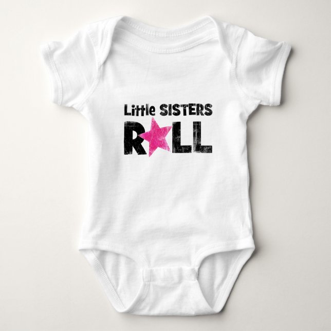 Little Sisters Roll Baby Strampler (Vorderseite)