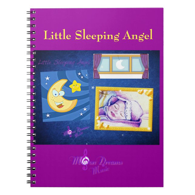 Little Sleeping Angel Notebook Notizblock (Vorderseite)