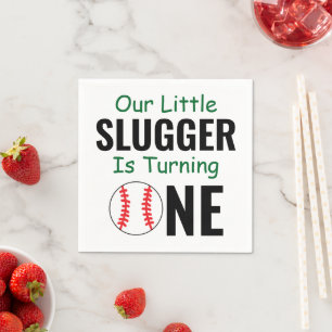 Little Slugger Baseball 1. Geburtstag Serviette
