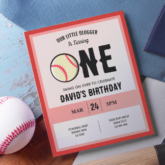 Little Slugger Baseball Budget 1. Geburtstag Einla