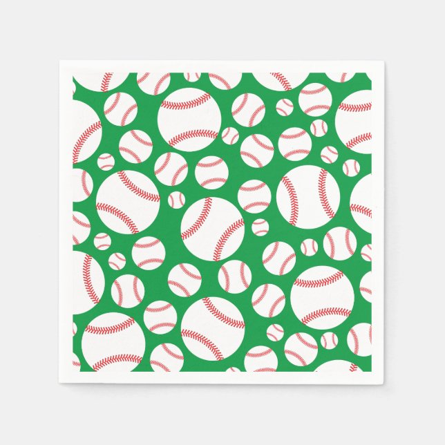 Little Slugger Baseball Geburtstagsparty Serviette (Vorderseite)