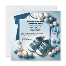 Little Slugger Geburtsankündigung