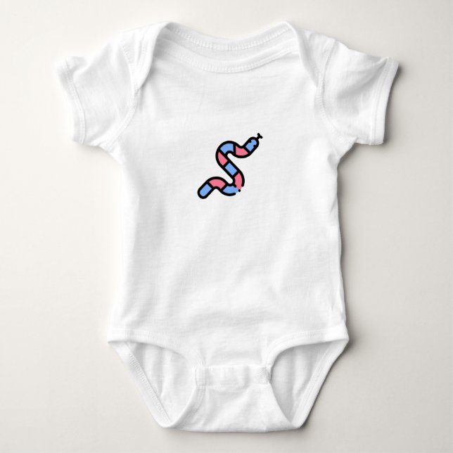 Little Snake Baby Strampler (Vorderseite)