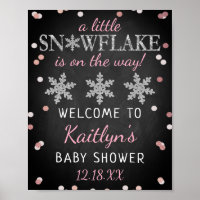 Little Snowflake Girls Winter Baby Dusche Willkomm