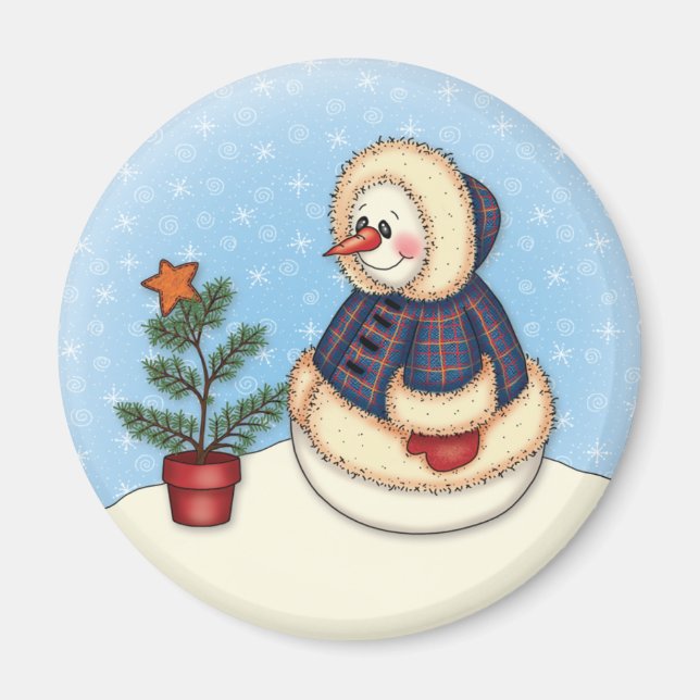 "Little Snowgirl" Magnet (Vorne)