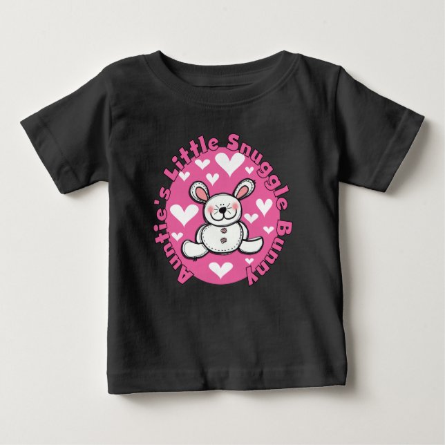 Little Snuggle Bunny Raglan Tante T - Shirt (Vorderseite)