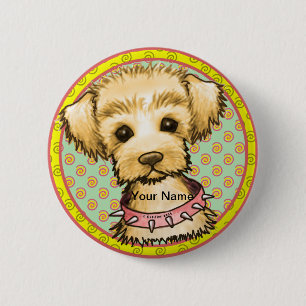 Little Spike Dog Button