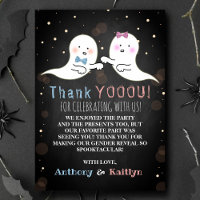 Little Spirit Halloween Ghosts Gender Reveal Party