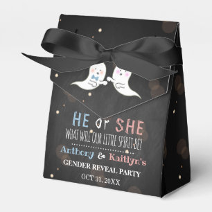 Little Spirit Halloween Ghosts Gender Reveal Party Geschenkschachtel