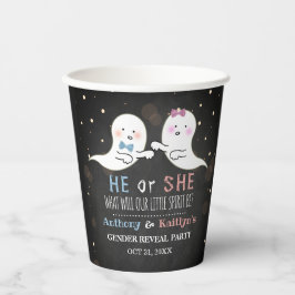 Little Spirit Halloween Ghosts Gender Reveal Party Pappbecher
