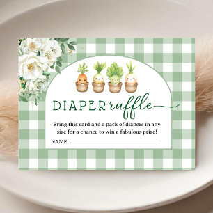 Little Sprout Baby Shower Windel-Raffle Begleitkarte