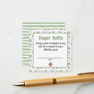 Little Sprout Books for Baby Diaper Raffle Begleitkarte