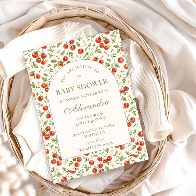 Little Sprout Botanical Baby Shower Einladung (Von Creator hochgeladen)
