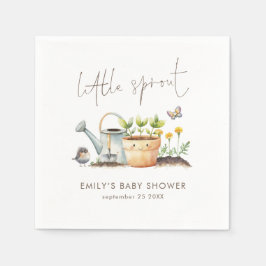 Little Sprout Gender Neutral Garden Baby Shower  Serviette