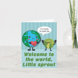 Little Sprout Heartfelt Baby Duschkarte Karte