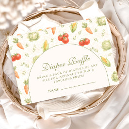 Little Sprout Whimsical Garden Diapper Raffle Begleitkarte