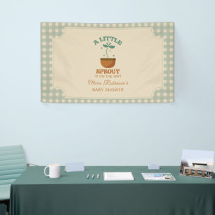 Little Sprouts Garden Party Babydusche Banner