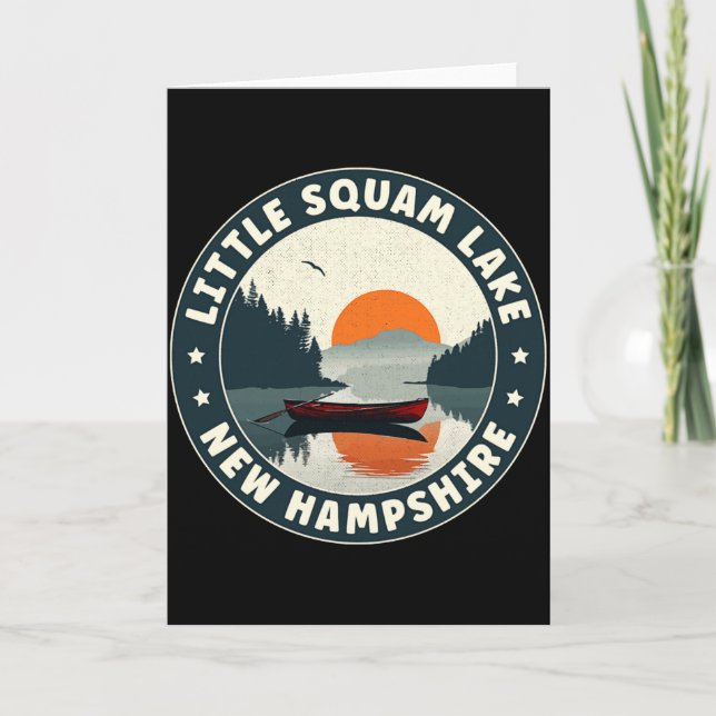 Little Squam Lake New Hampshire Sunset T Shirt  Karte (Vorderseite)